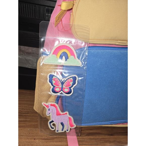 Cat & Jack™ Pink and Blue Kids 16" backpack s32 - Picture 2 of 6